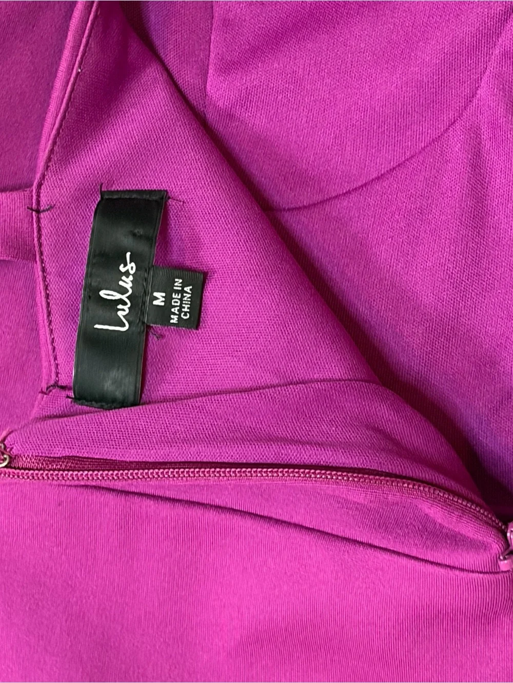 Lulu's Fuchsia Purple-Strap Midi Lined Knit/Spandex Dress - Picture 3 of 4